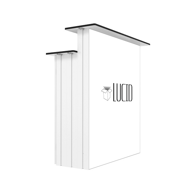 패션 Led 라이트 박스 디스플레이 카운터